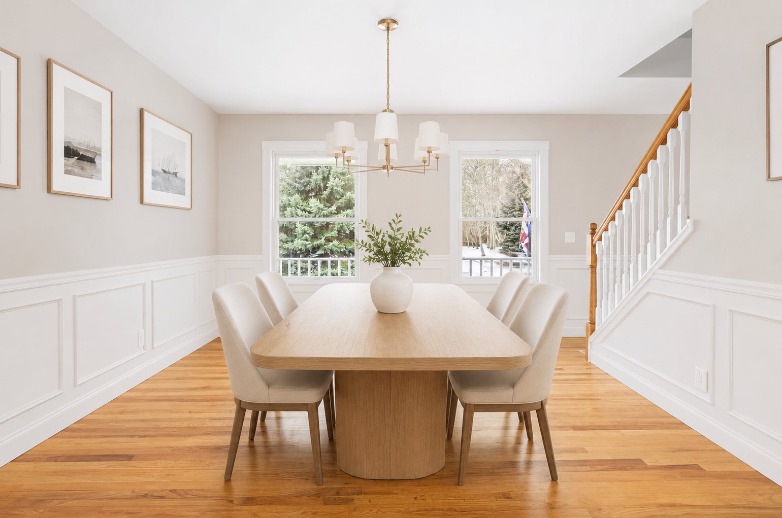 Dining room after