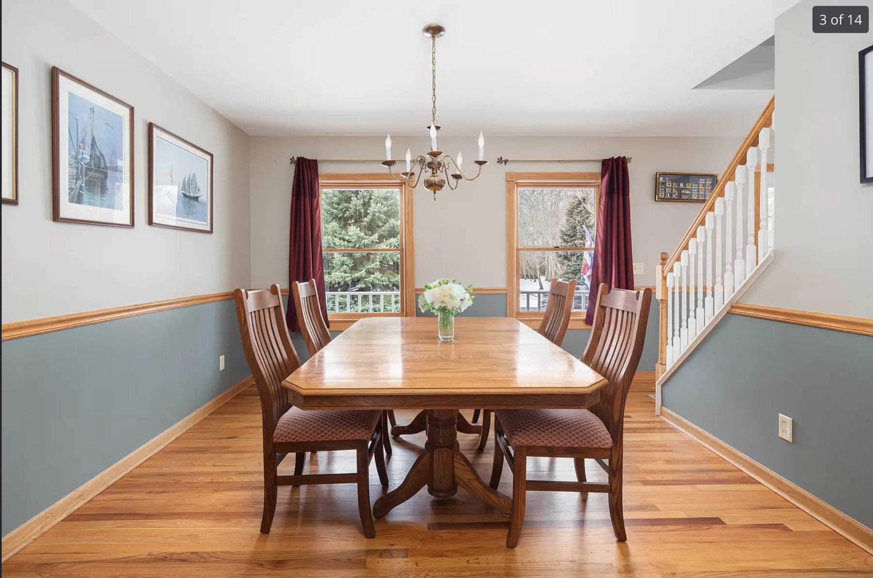 Dining room before